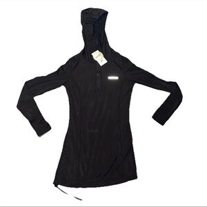 Hiskywin Woman's Small Light Black Quarter Zip Hoodie – Activewear, Casual